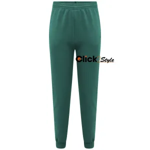 Unisex Boys Girls Fleece PE Gym School Jogging Bottoms Trousers Joggers Pants -Green