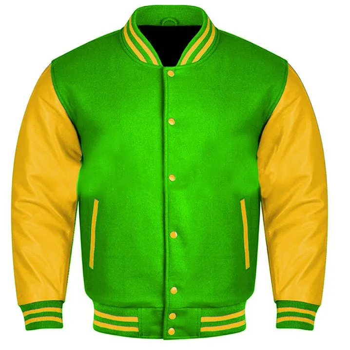 Varsity Jacket - Kelly Green Gold