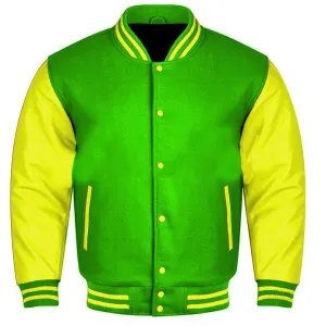 Varsity Jacket - Kelly Green Yellow