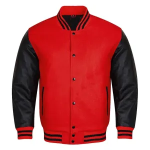 Varsity Jacket - Red Black