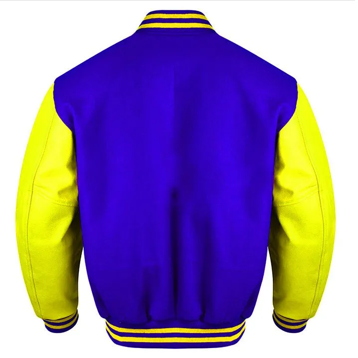 Varsity Jacket - Royal Yellow