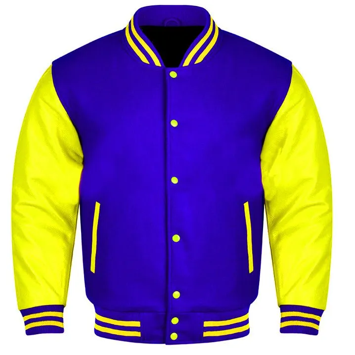 Varsity Jacket - Royal Yellow