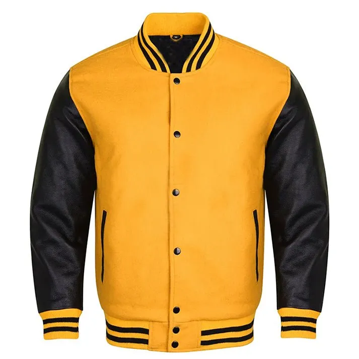 Varsity Jacket - Yellow Black