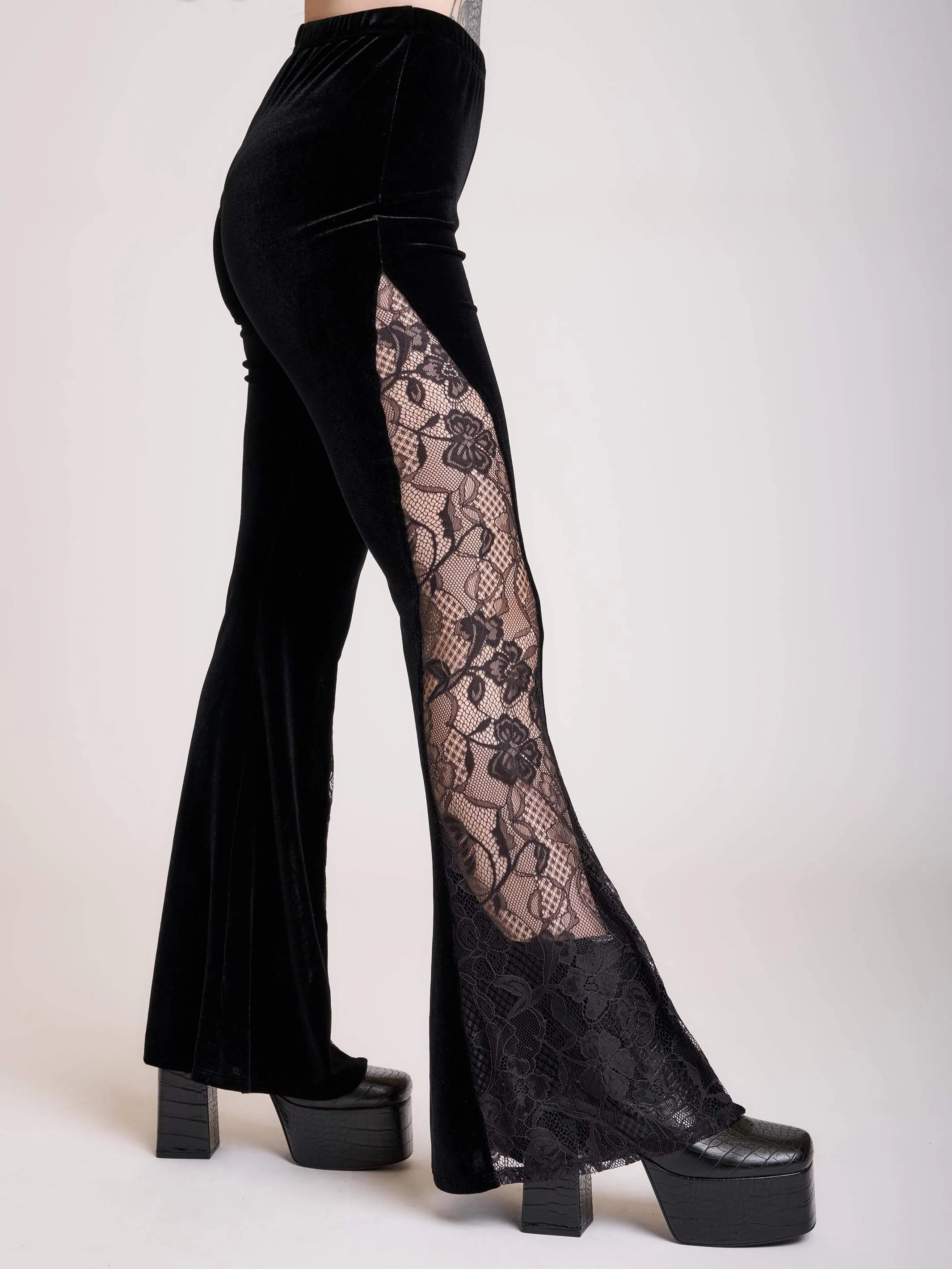 Velvet and Lace Flares