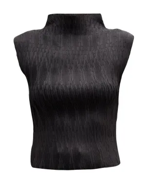 Veronica Beard Foxe Textured Sleeveless Top