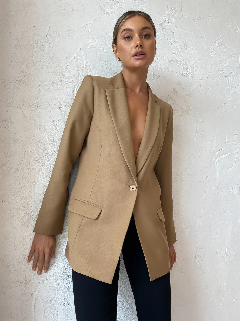 Viktoria & Woods Philadelphia Wool Blazer in Ermine