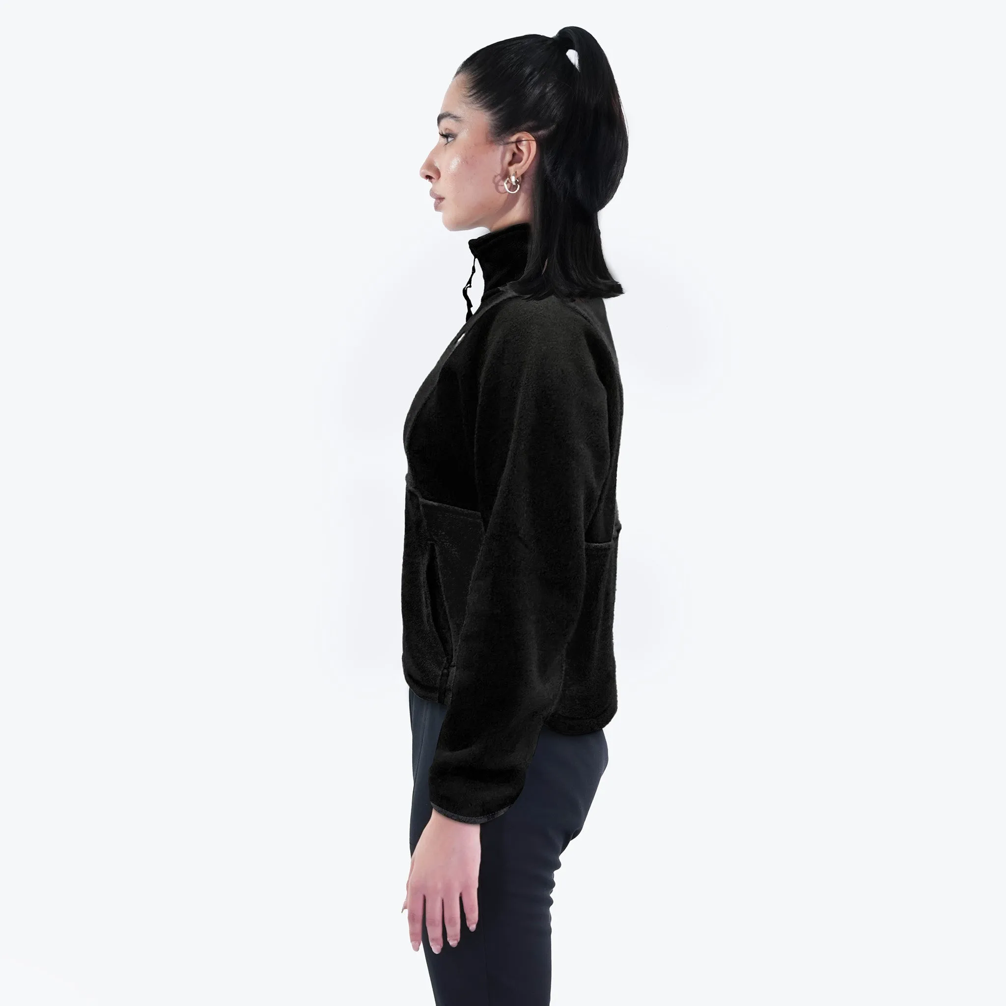 Women Fleece Jacket Black