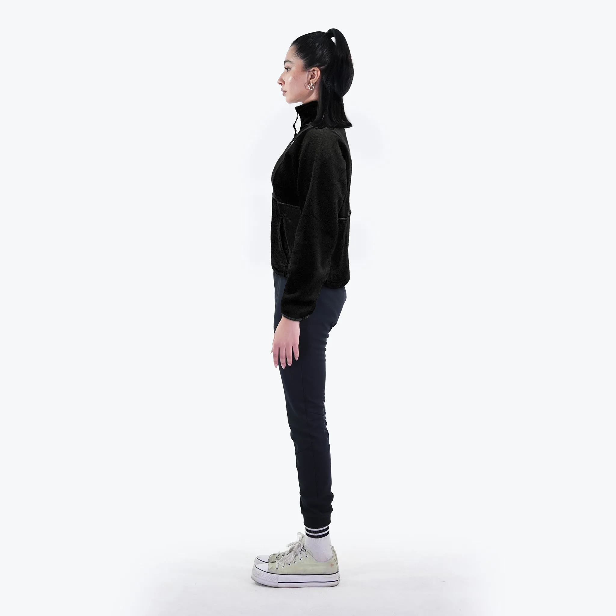 Women Fleece Jacket Black