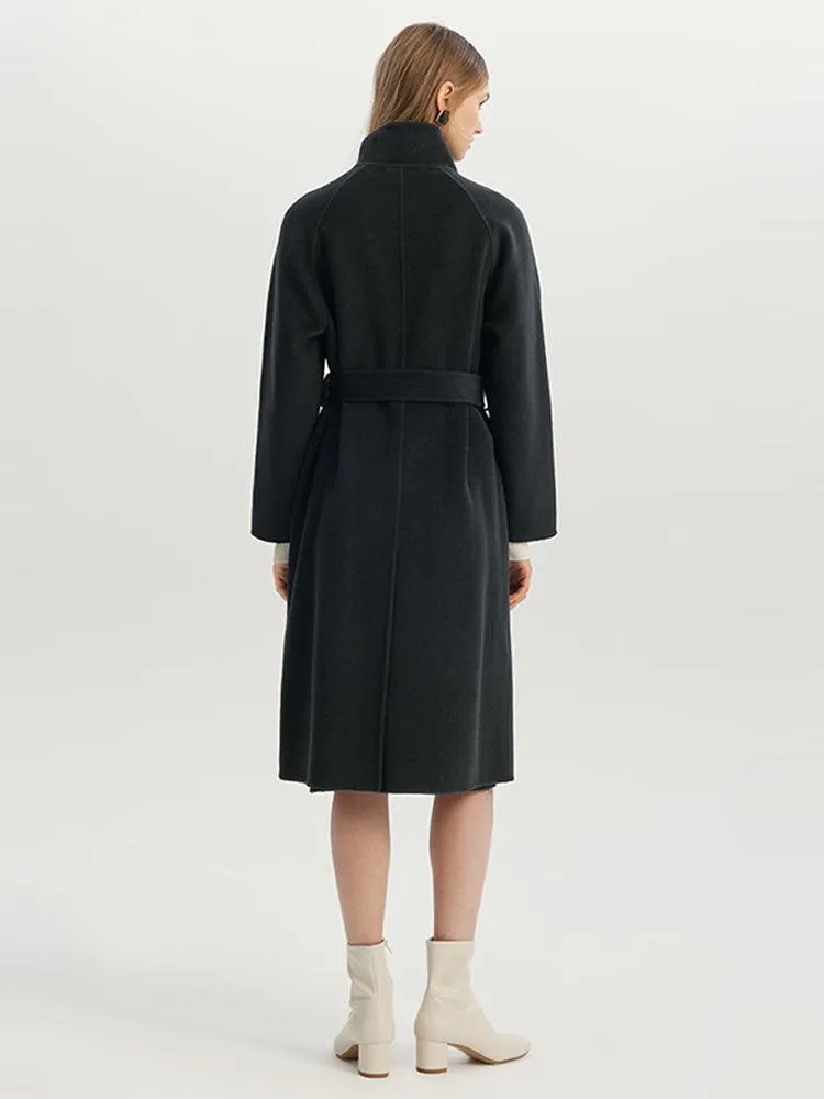 Wool And Silk-blend Coat